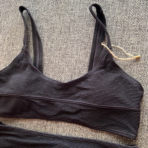 Aurelle Swim Aurelle Suri Black Bikini Swim Set Size Lxl Nwt Poshmark
